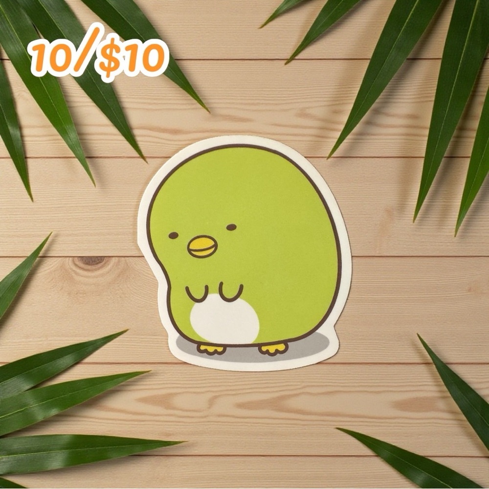Sumikko Gurashi “Penguin?” Sticker – Green Kawaii Character – 2.5”